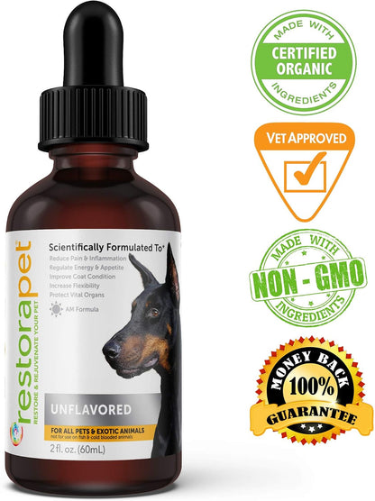 RestoraPet Natural Dog & Cat Unflavoured Liquid Multivitamin