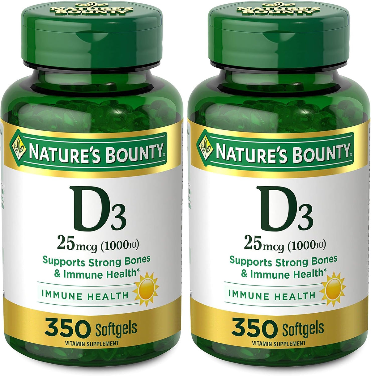 Nature's Bounty D3 2000 IU, 240 Softgels (Pack of 3) - görsel 4