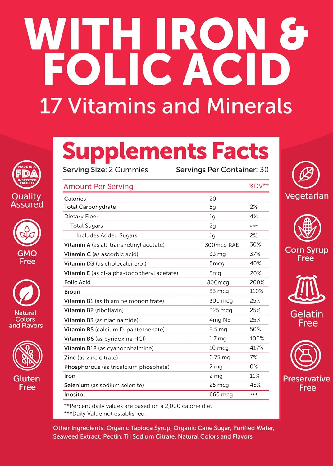 Lunakai 17-in-1 Prenatal Vitamins & Vitamin D3 Gummies Bundle - görsel 5