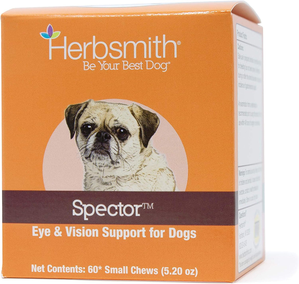 Herbsmith Spector - Eye and Vision Support for Dogs - Repair Greying to the Eyes - Senior Supplement for Dogs - Antioxidant for Dogs - 60ct Small Chews - görsel 1