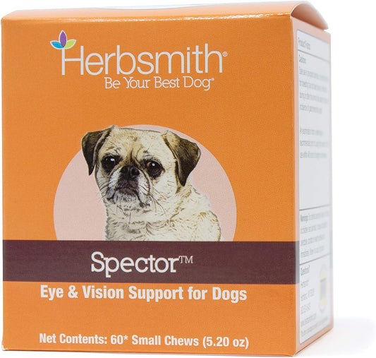 Herbsmith Spector - Eye and Vision Support for Dogs - Repair Greying to the Eyes - Senior Supplement for Dogs - Antioxidant for Dogs - 60ct Small Chews