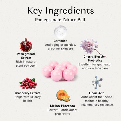 Umeken Pomegranate Balls – Chewable Supplement with Natural Vitamins and Minerals, 360 Count