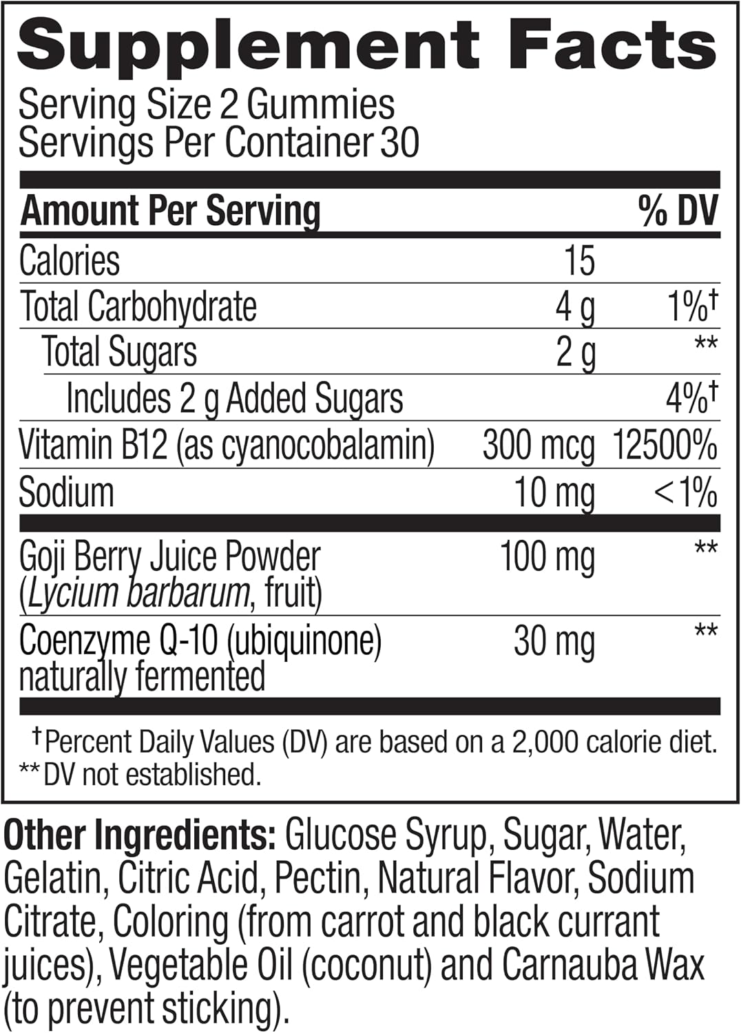 OLLY Daily Energy Gummy, Caffeine-Free, Vitamin B12, CoQ10, Goji Berry, Tropical Flavour – 60 Gummies - görsel 7