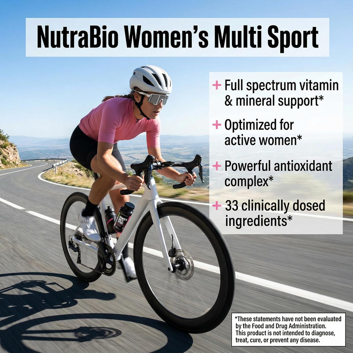 NutraBio Multisport for Women - Multivitamin with 33 Vitamins, Minerals & Micronutrients for Athletic Performance, Energy & Metabolism - görsel 5