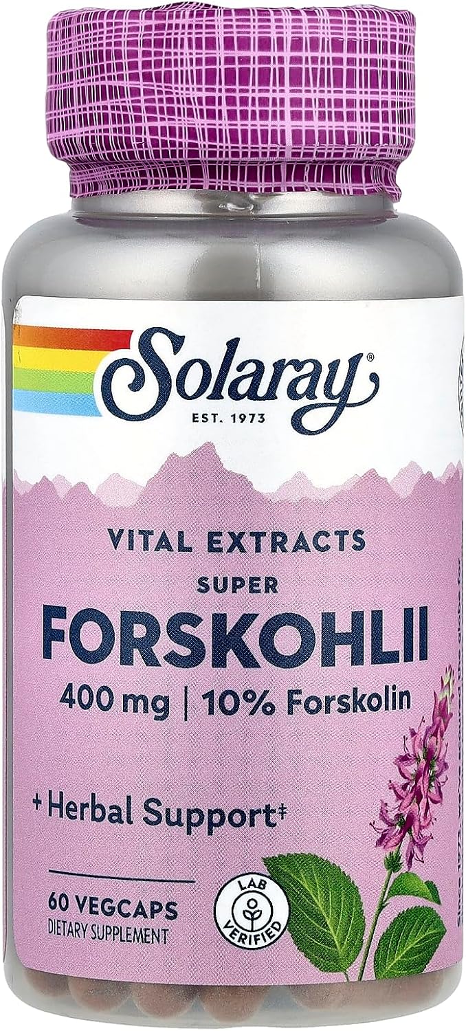 SOLARAY Super Forskohlii Extract 400 mg Vegan Capsules - görsel 1