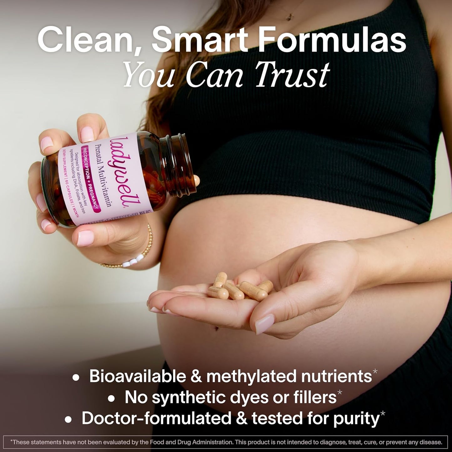 Ladywell Prenatal Multivitamin – DHA, Folate & Iron – 60 Capsules - görsel 3