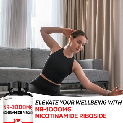 Satoomi NAD Nicotinamide Riboside - NR 1000mg Food Supplement - 60 Capsules for 30 Days