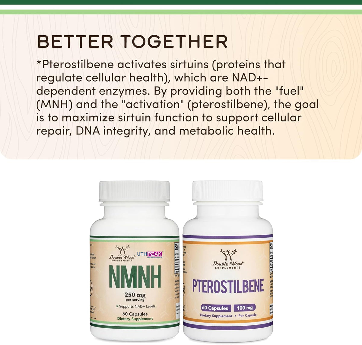 Double Wood NMNH – NAD+ Boosting Supplement, Clinically Studied Ingredient - görsel 5