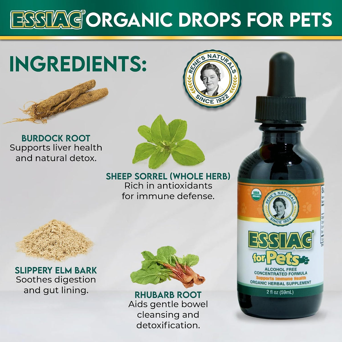 Essiac for Pets - USDA Organic Daily Drops (59 ml) - görsel 6