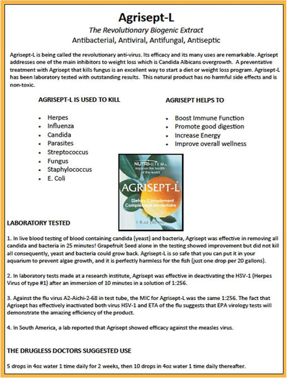 Agrisept-L / Agrumax Supplement Capsules by Nutri-Diem