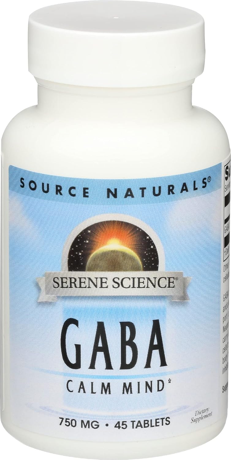 Source Naturals Serene Science GABA 750mg - 45 Tablets - görsel 1