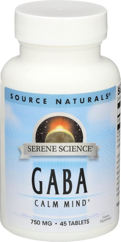 Source Naturals Serene Science GABA 750mg - 45 Tablets