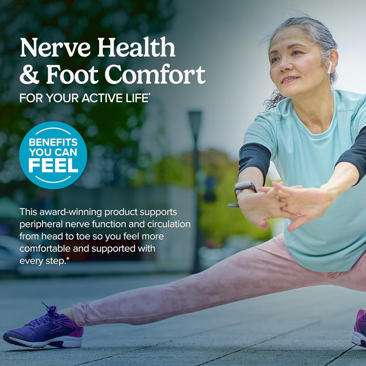 Terry Naturally Healthy Feet & Nerves – Nerve & Circulation Support with Bioactive B12 – 120 Vegan Capsules - görsel 2