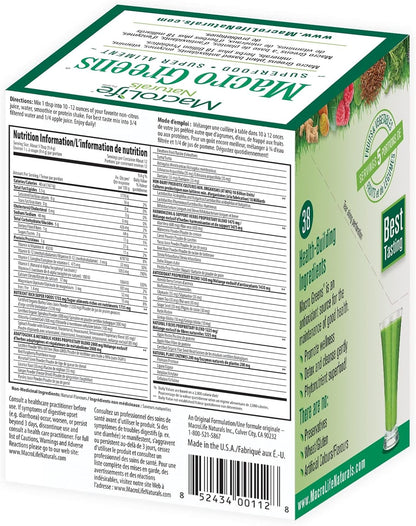 MacroLife Naturals Macro Greens Superfood – Digestive Support: With 18 billion CFU of probiotics, prebiotics, and – Image 7