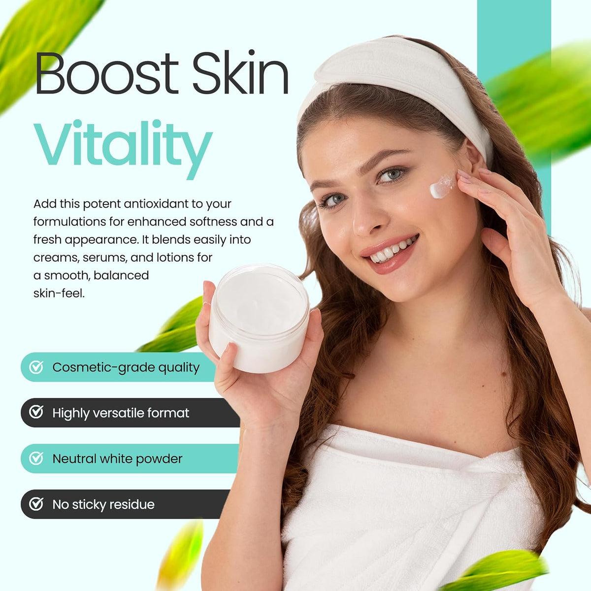 Vitamin E Powder (Alpha Tocopheryl Acetate) - Cosmetic Grade for Skin care, 28 g - görsel 3
