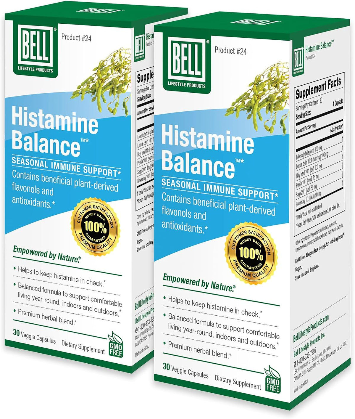 Bell Histamine Balance - Natural Supplement for Immune & Respiratory Support, 60 Veggie Caps - görsel 1