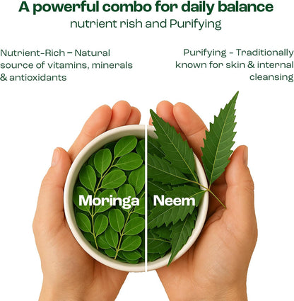 Moringa Oleifera + Leaf Nutritional Supplement | Immune & Energy Support | 90 Capsules