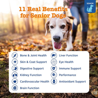 Zesty Paws Senior Dog Multivitamin Chews, Chicken Flavour, 90 Chews