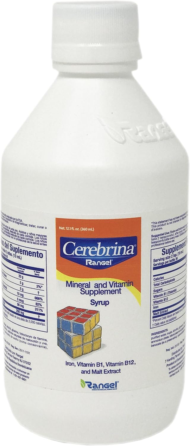 Vino Cerebrina Mineral and Vitamin Supplement Syrup, 355 ml - görsel 3