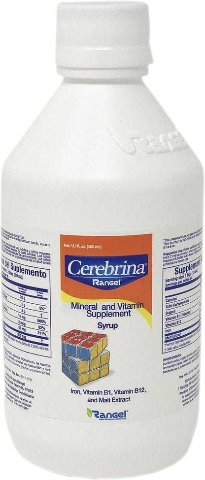 Vino Cerebrina Mineral and Vitamin Supplement Syrup, 355 ml