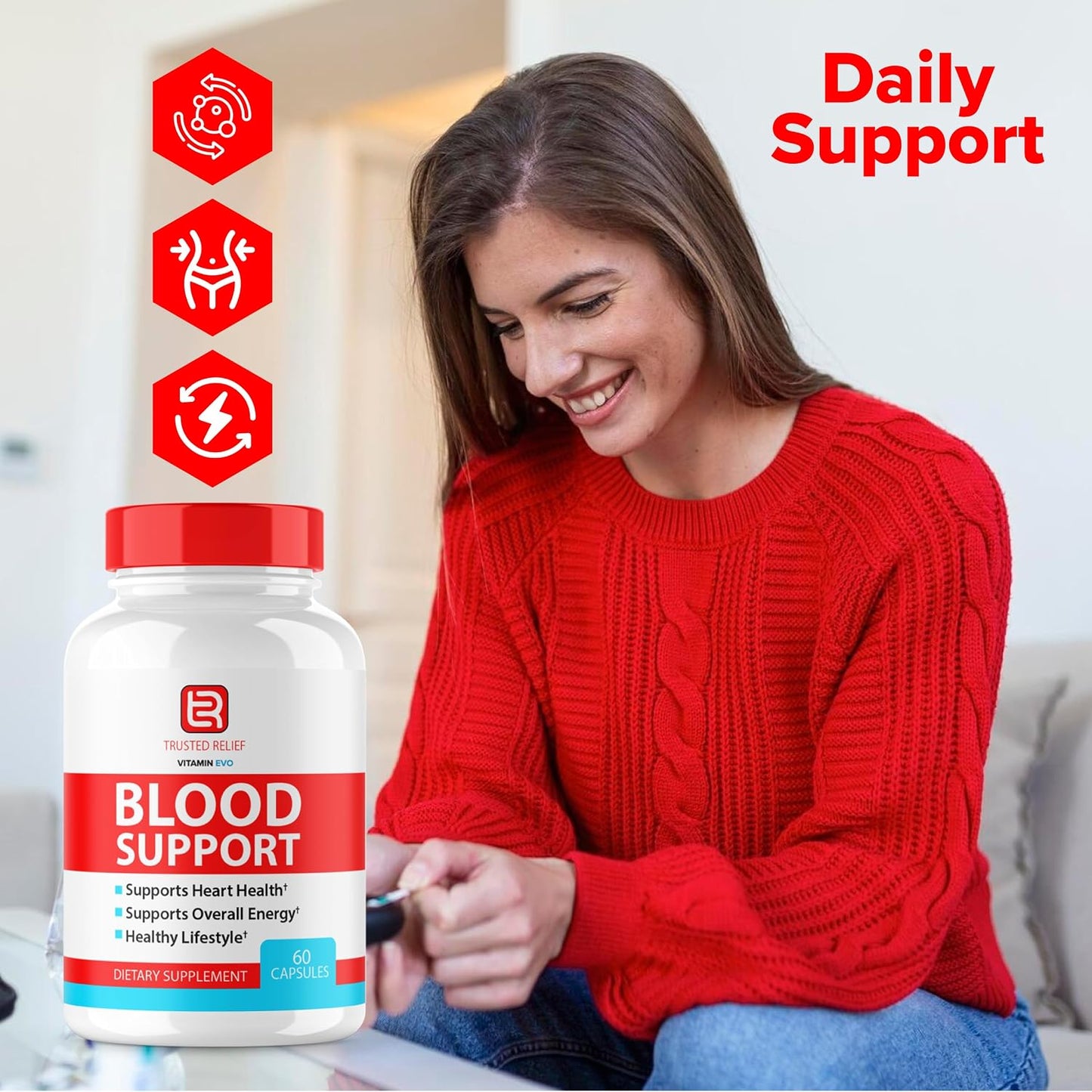 Trusted Relief Blood Support Capsules (3 Pack) - görsel 3