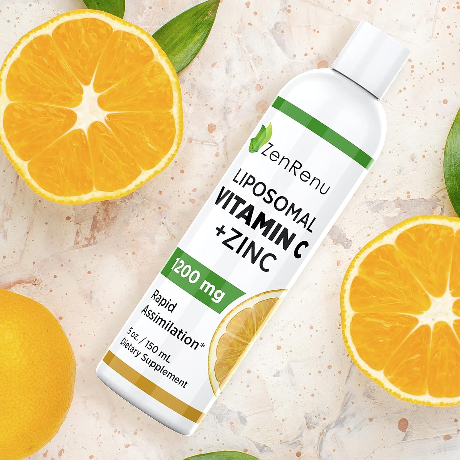 Liposomal Vitamin C and Zinc Liquid Drink for Adults & Children - Non-GMO Sunflower Lecithin - Maximum Antioxidant & Immune Support, 150 ml - görsel 8