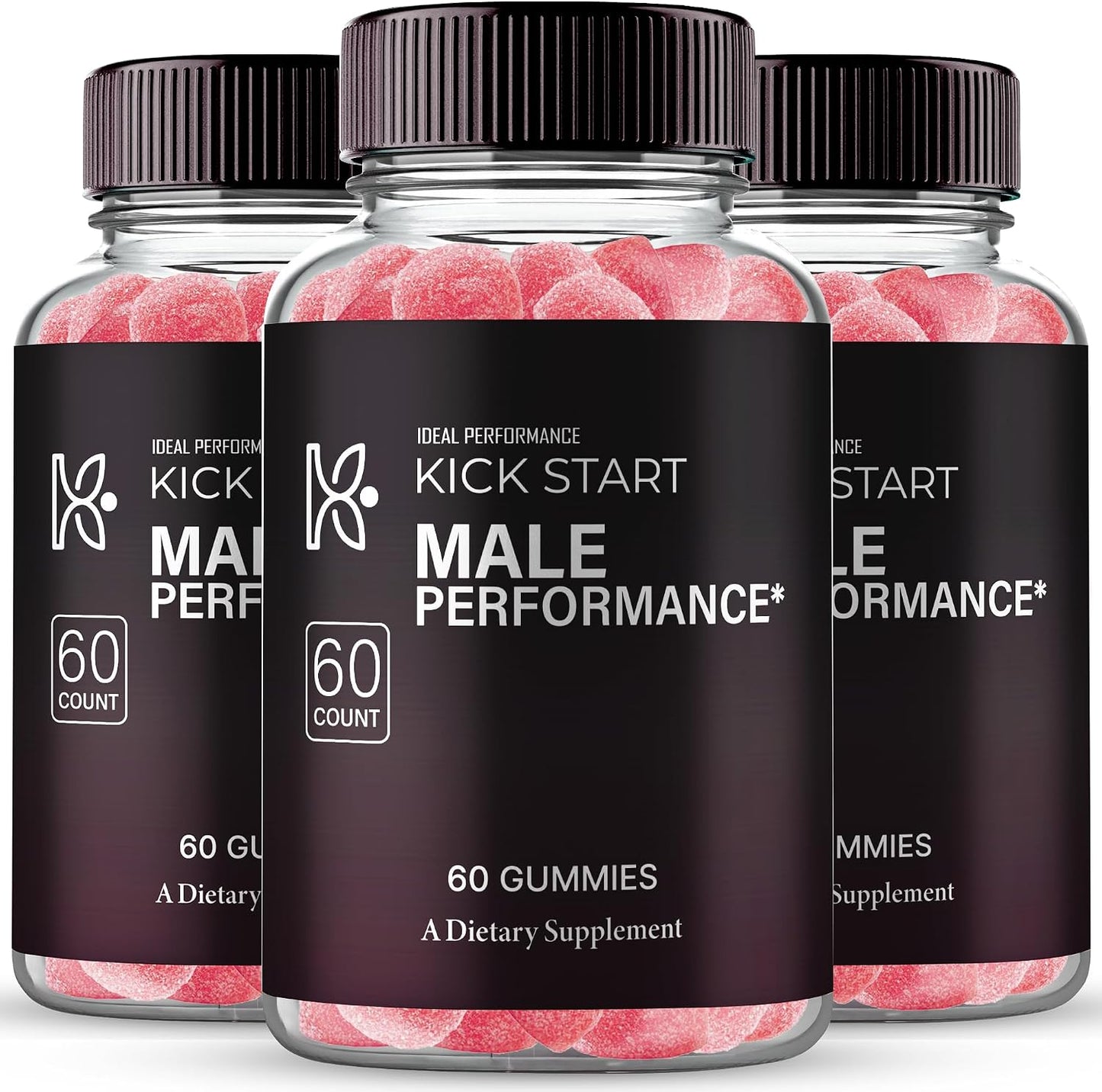 Kickstart Gummies, Official Kick Start Supplement Gummy for Men – High Strength Performance, All Natural Support for Health & Wellbeing, Advanced Formula (3 Pack) - görsel 1