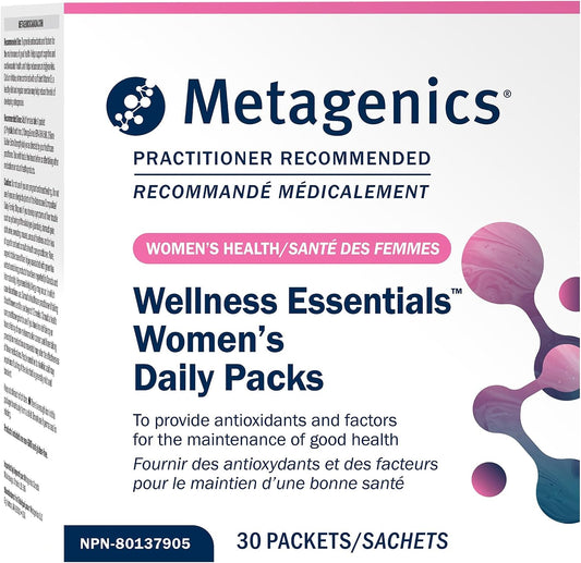 Metagenics Wellness Essentials Women’s – Daily Packets – Multivitamin, Omega-3s & Antioxidants for Bone, Immune & Energy Support – Non-GMO, Gluten-Free – 30 Packets