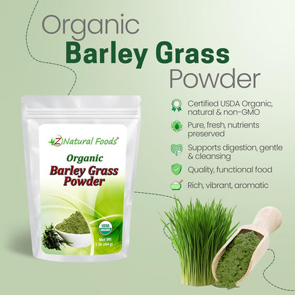 Z Natural Foods Organic Barley Grass Powder - 454 g