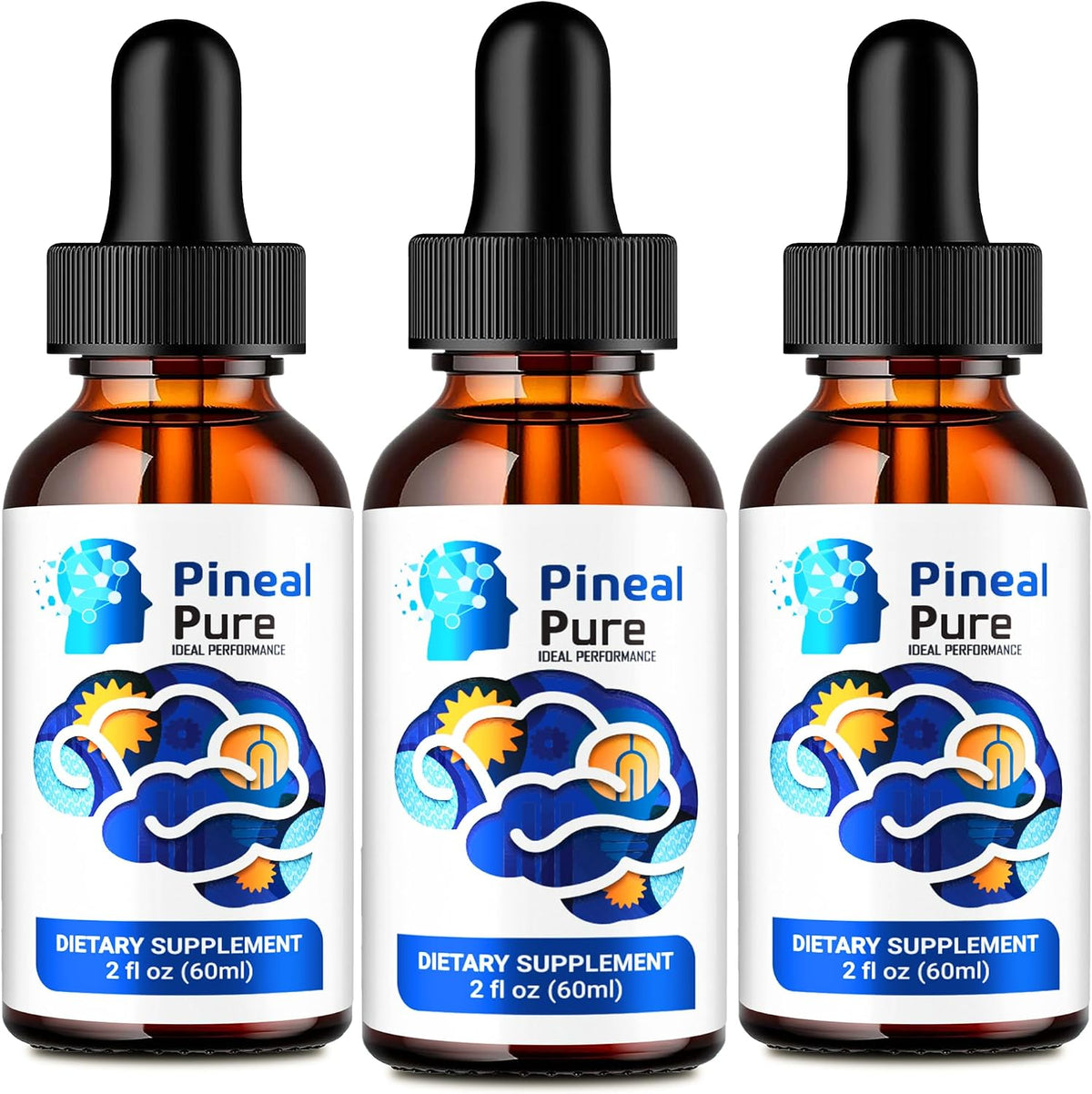 Pineal Pure Drops - Cognitive Wellness Support (Pack of 3) - görsel 1