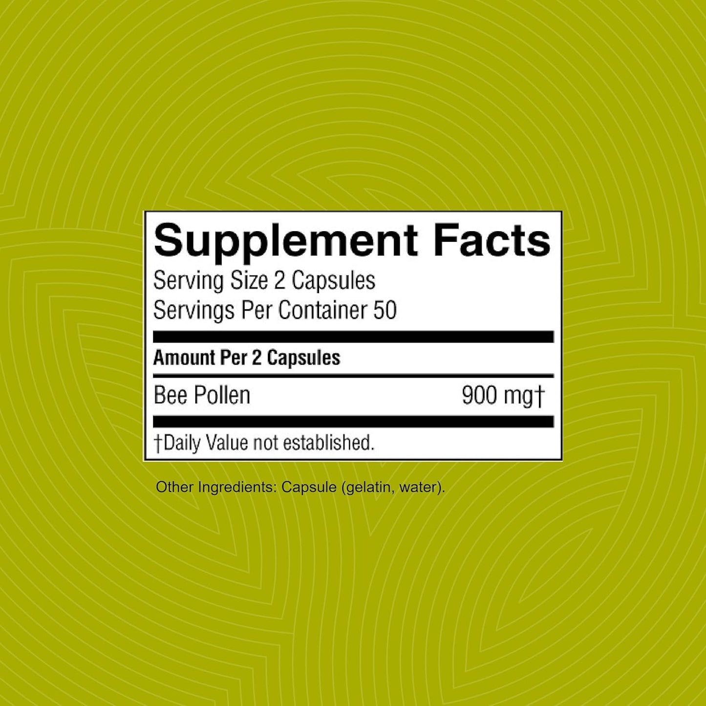 Nature's Sunshine Bee Pollen, 100 Capsules - görsel 3