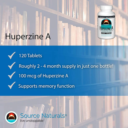 Source Naturals Huperzine A 100mcg – 120 Tablets