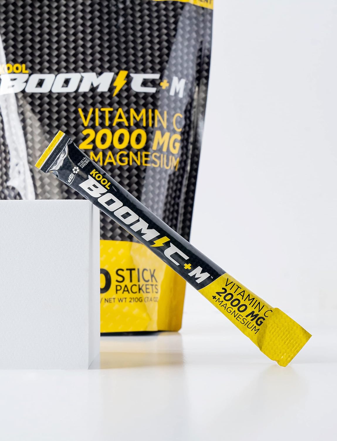 Immune & Genetics Protocols Kool Boom C+M – 30 Stick Packs – Vitamin C 2000 mg as Ascorbic Acid – Magnesium (Gluconate) Immune System Support - görsel 2