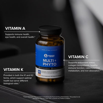 Designs for Sport Multi Plus Phyto – Comprehensive Multivitamin & Phytonutrient Blend – 120 Capsules