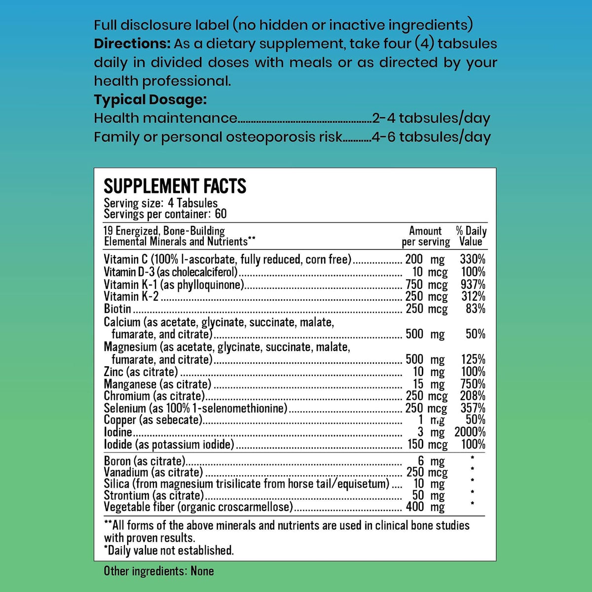 Alkaline for Life Alkalising Minerals+ - Bio-available Calcium, Magnesium & Potassium - 120 Capsules - görsel 2