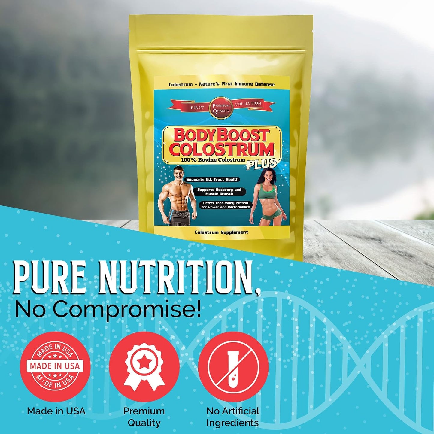BodyBoost Colostrum Whole - 100% Bovine Colostrum Powder, 1 kg - görsel 8