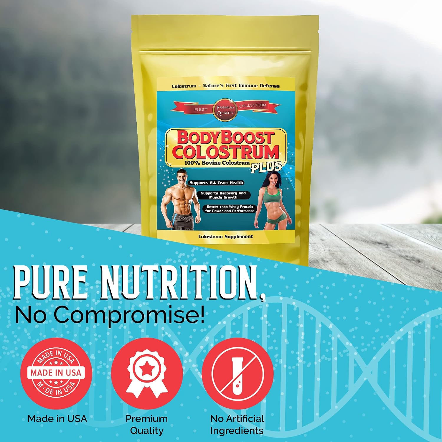 BodyBoost Colostrum Whole - 100% Bovine Colostrum Powder, 1 kg - görsel 8