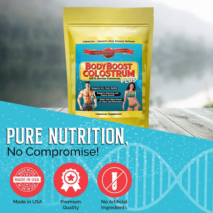 BodyBoost Colostrum Whole - 100% Bovine Colostrum Powder, 1 kg