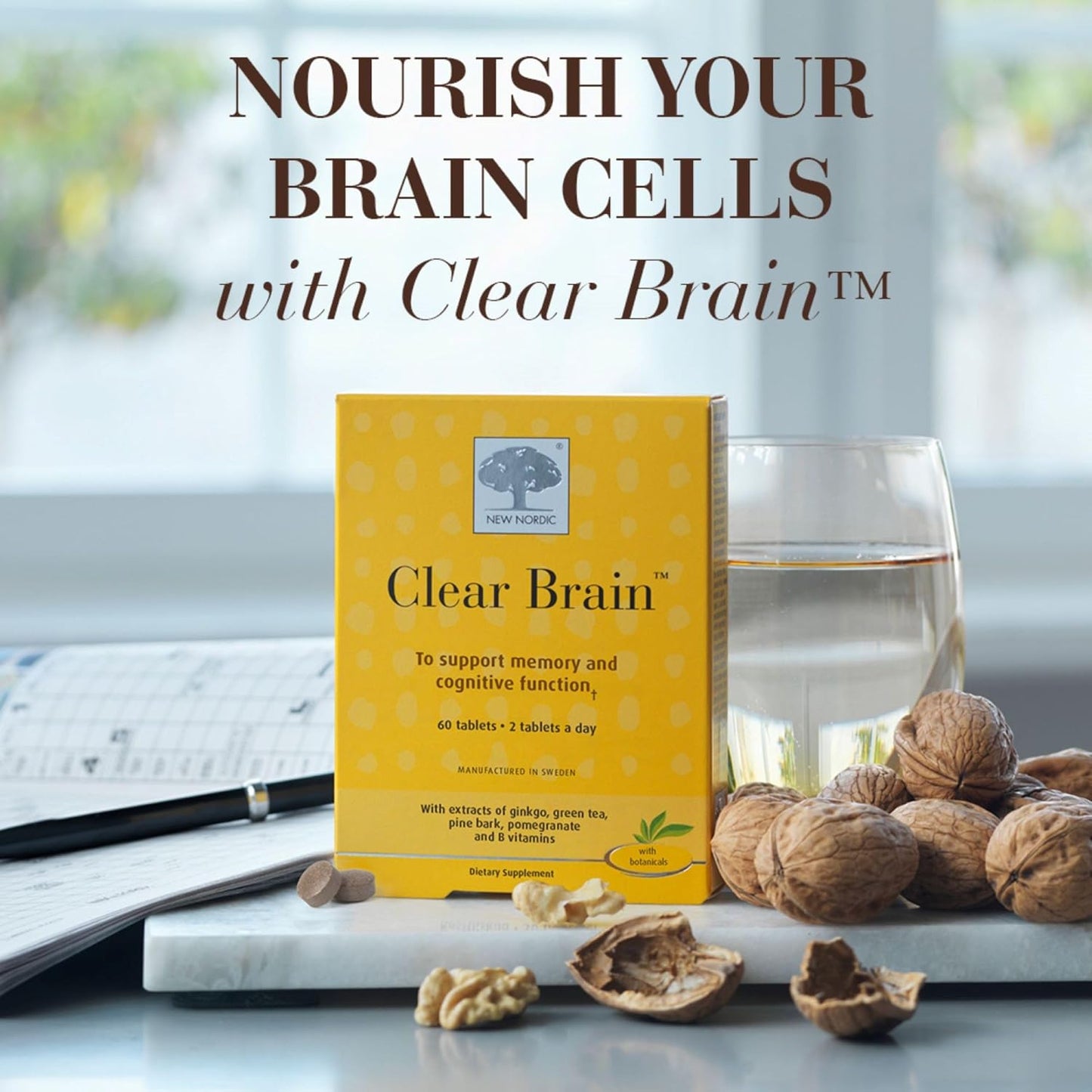 New Nordic Clear Brain Tablets - 60 Count - görsel 5