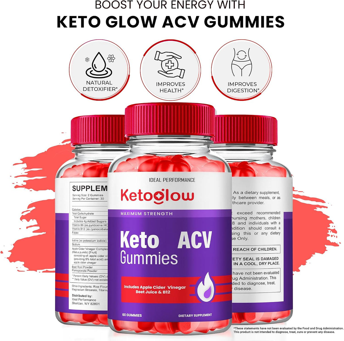 Keto Glow ACV Gummies – Maximum Strength, All-Natural Support Formula (3 Pack) - görsel 8