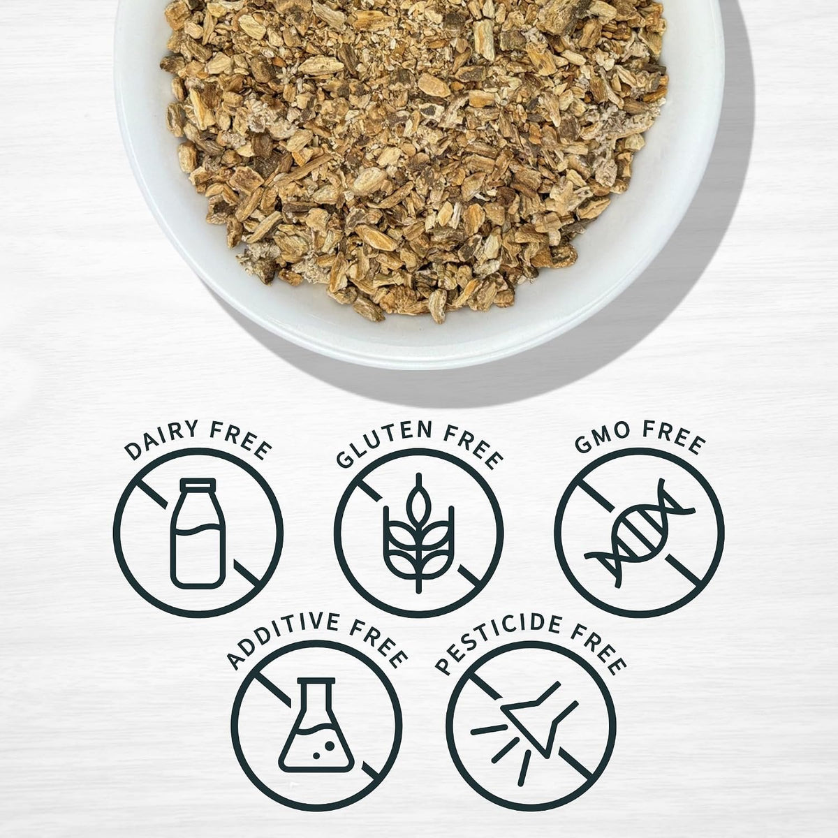 Evergreen Herbs Burdock Root Cut & Sifted – 227 g (8 oz) – Wildcrafted - görsel 3