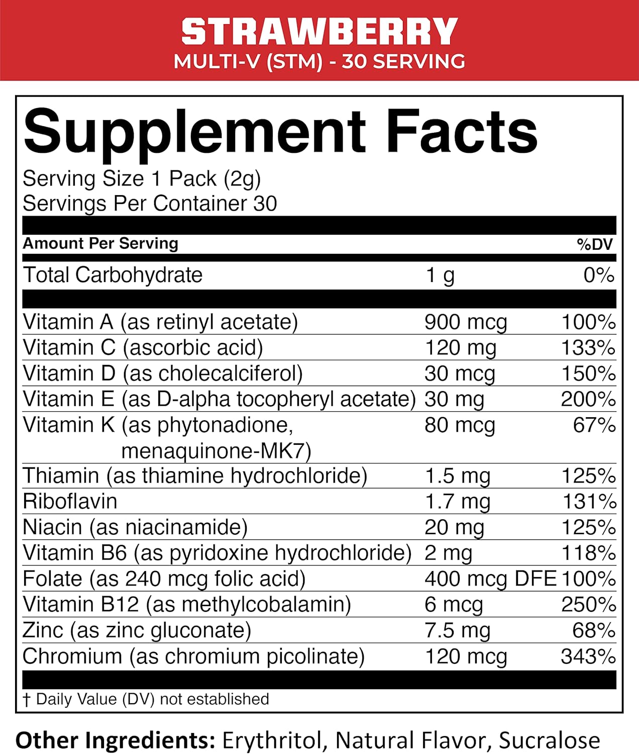 MTN OPS Multi-V STM On-the-Go Daily Multivitamin, 30 Servings - görsel 2