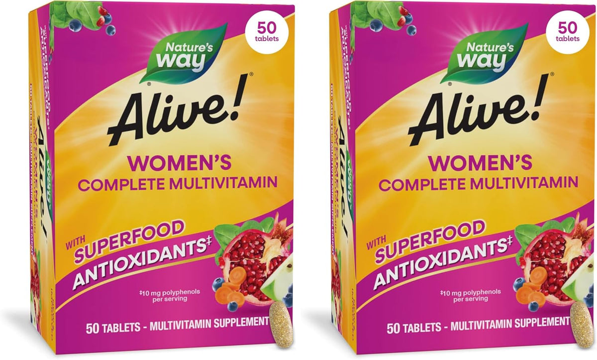 Nature's Way Alive! Complete Multivitamin for Women, 50 Tablets - görsel 9