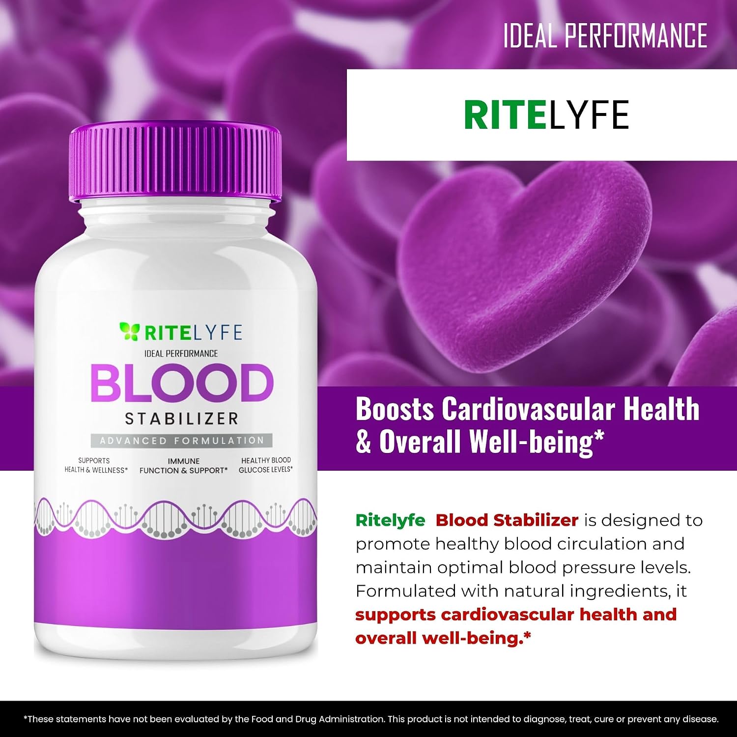 Ritelyfe Blood Stabiliser Capsules - Maximum Strength (3 Pack) - görsel 4