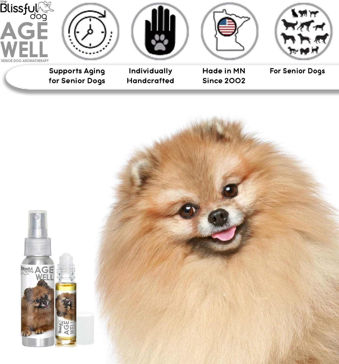 The Blissful Dog Pomeranian Age Well Spray Aromatherapy - görsel 3