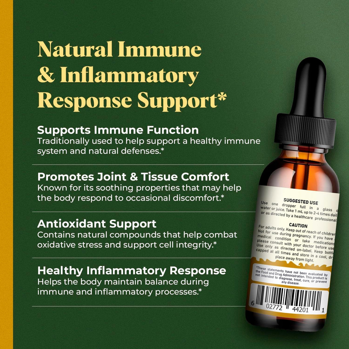 Amazing Botanicals Cat's Claw Tincture – Organic Uncaria Tomentosa 10x Extract, Immune & Joint Support, 30ml - görsel 3