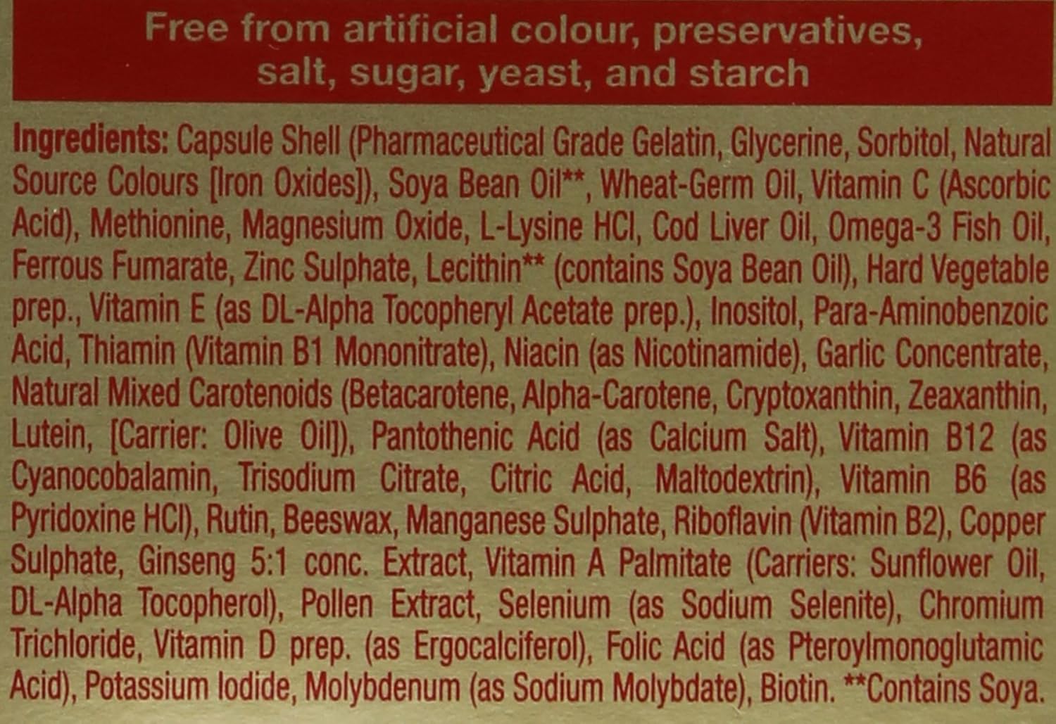 Omega-H3 Multivitamin and Mineral - 30 Capsules - görsel 5