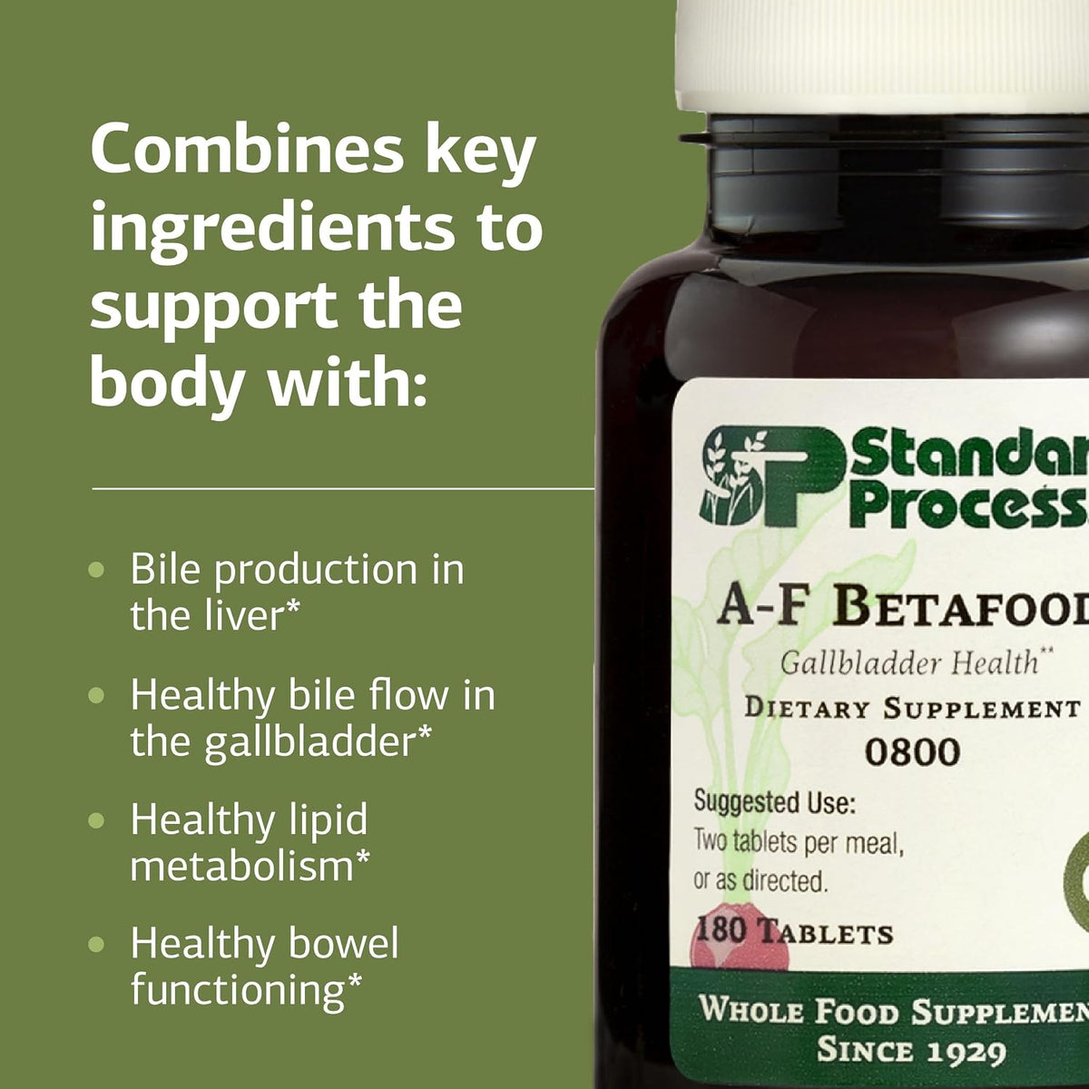Standard Process A-F Betafood - 180 Tablets - görsel 4