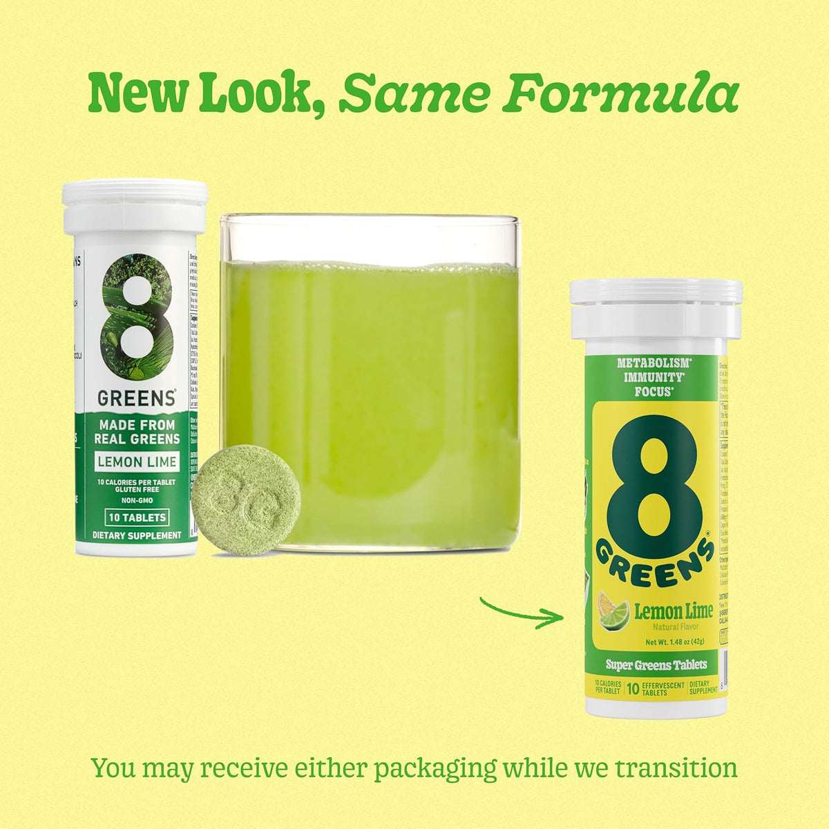 8Greens Daily Greens Effervescent Tablets, Lemon and Lime, 30 Tablets - görsel 8