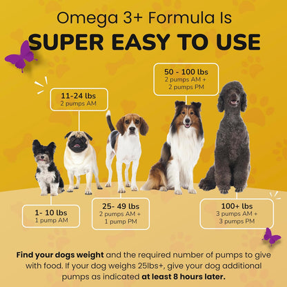 PETMADE Omega-3 Fish Oil for Dogs – Wild Alaskan Pollock Oil with Vitamins – 473 ml
